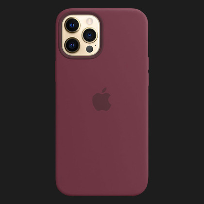 Оригинальный чехол Apple Silicone Case with MagSafe для iPhone 12 Pro Max (Plum) (MHLA3)